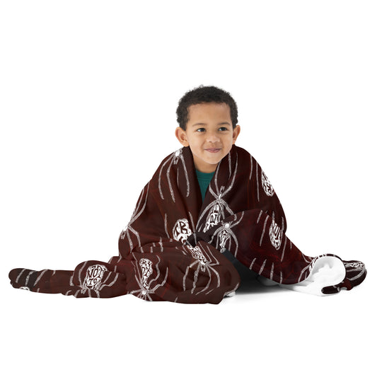 Try Not to Die Spider Throw Blanket